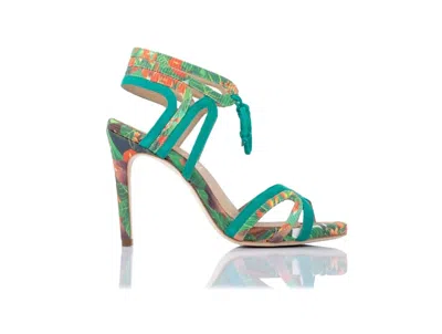 Joan Oloff Women's Goddess Pump In Tropical Print In Multi