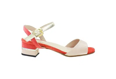 Joan Oloff Women's Melissa Sandal In Nude In Orange