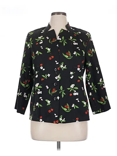 Pre-owned Joan Rivers Blazer Jacket In Black