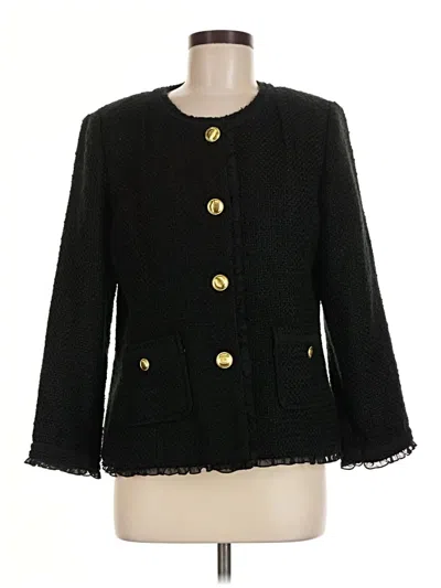 Pre-owned Joan Rivers Blazer Jacket In Black