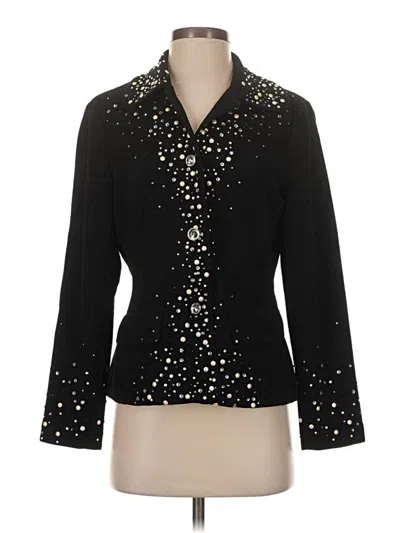 Pre-owned Joan Rivers Blazer Jacket In Black