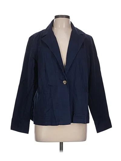 Pre-owned Joan Rivers Blazer Jacket In Blue