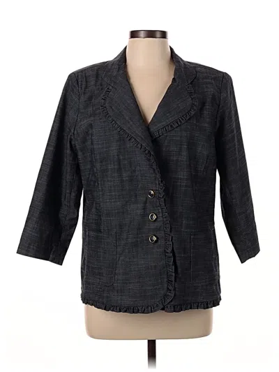 Pre-owned Joan Rivers Blazer Jacket In Gray