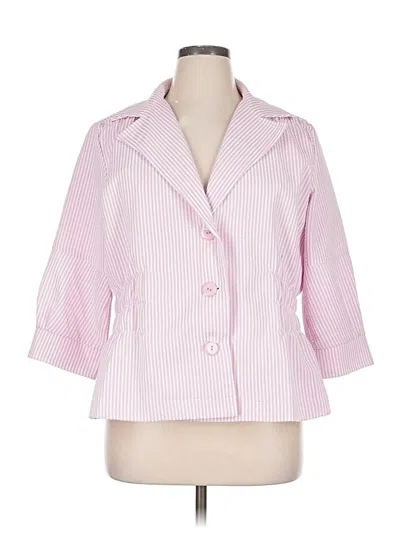 Pre-owned Joan Rivers Blazer Jacket In Pink