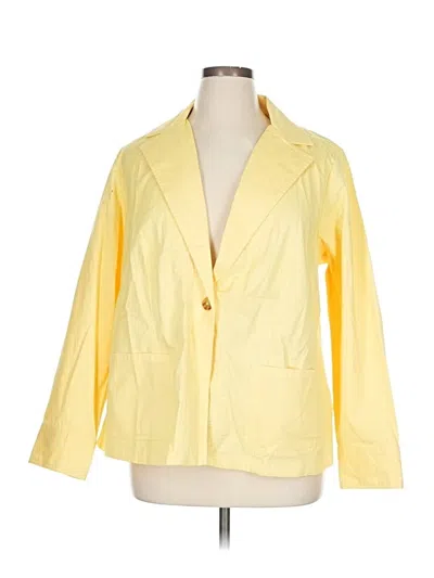 Pre-owned Joan Rivers Blazer Jacket In Yellow