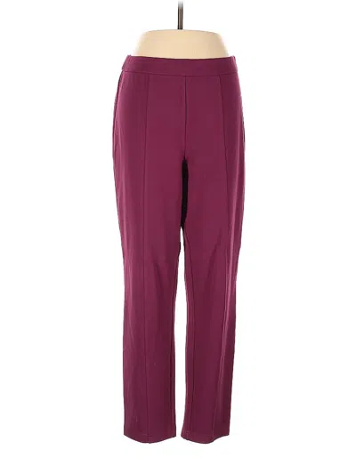 Pre-owned Joan Rivers Casual Pants In Burgundy