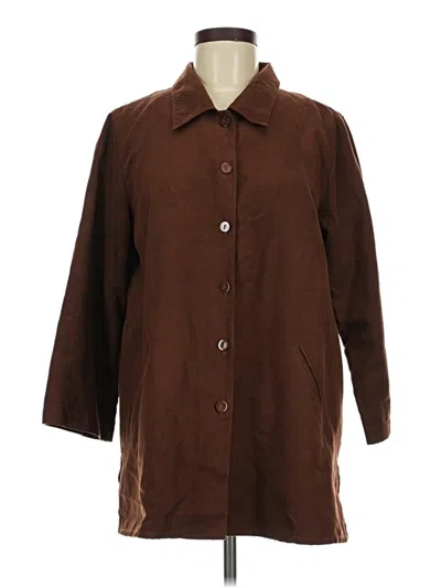 Pre-owned Joan Rivers Coat In Brown