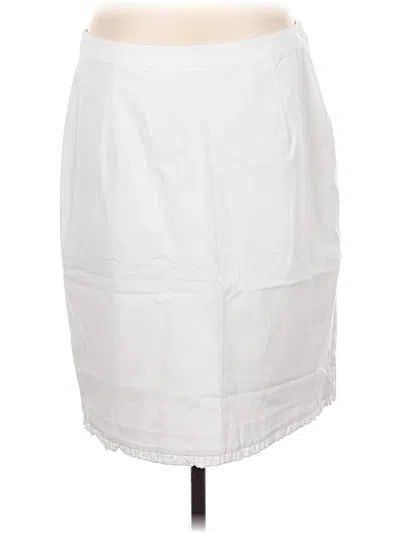 Pre-owned Joan Rivers Formal Skirt In White