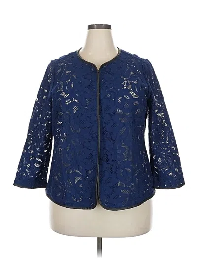 Pre-owned Joan Rivers Kimono In Blue