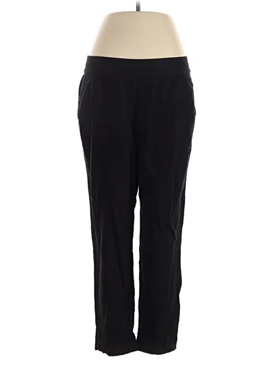 Pre-owned Joan Rivers Linen Pants In Black