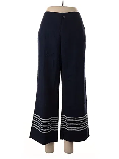 Pre-owned Joan Rivers Linen Pants In Blue