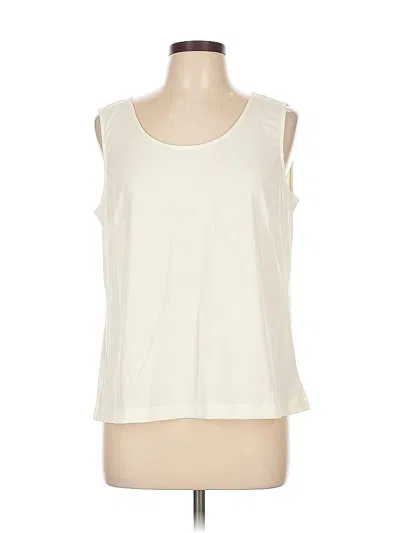 Pre-owned Joan Rivers Sleeveless T-shirt In White