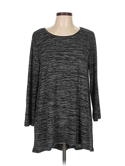 Pre-owned Joan Vass 3/4 Sleeve T-shirt In Gray