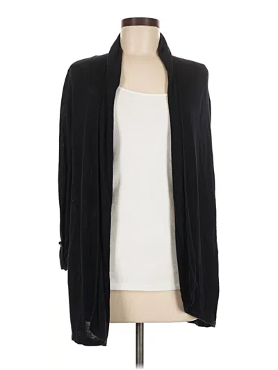 Pre-owned Joan Vass Cardigan Sweater In Black