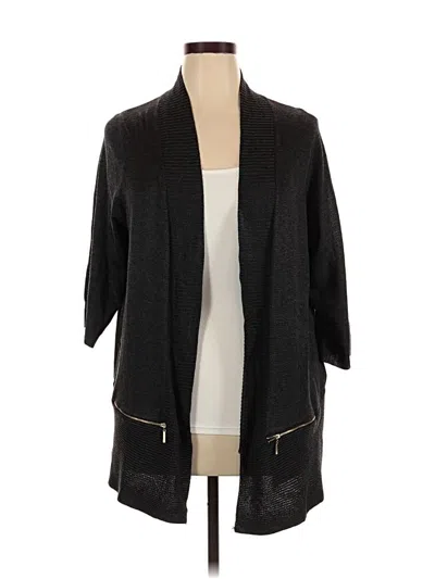 Pre-owned Joan Vass Cardigan Sweater In Black