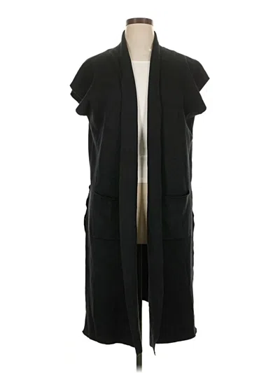 Pre-owned Joan Vass Cardigan Sweater In Black