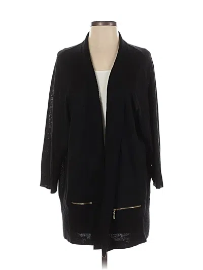 Pre-owned Joan Vass Cardigan Sweater In Black
