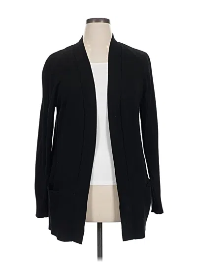 Pre-owned Joan Vass Cardigan Sweater In Black