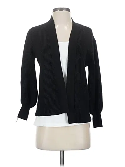 Pre-owned Joan Vass Cardigan Sweater In Black