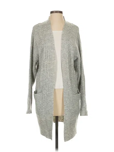 Pre-owned Joan Vass Cardigan Sweater In Gray