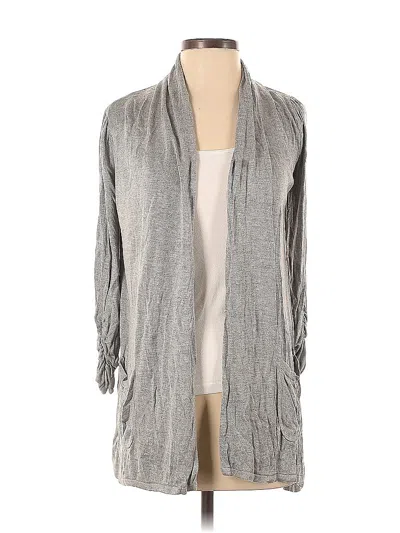 Pre-owned Joan Vass Cardigan Sweater In Gray