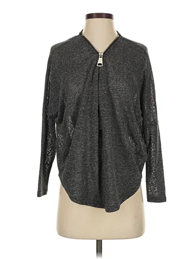Pre-owned Joan Vass Cardigan Sweater In Gray