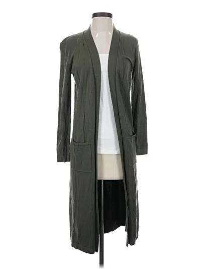 Pre-owned Joan Vass Cardigan Sweater In Green