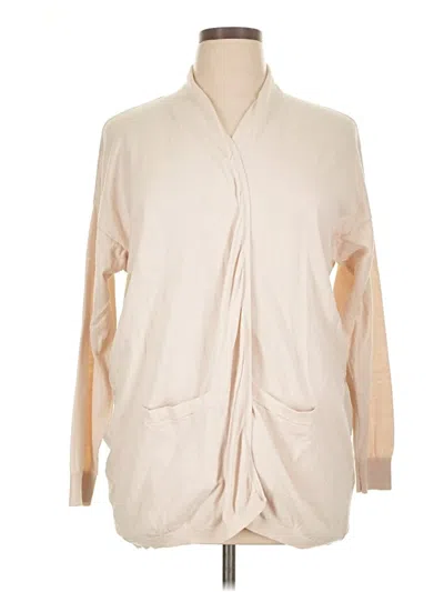 Pre-owned Joan Vass Cardigan Sweater In Tan
