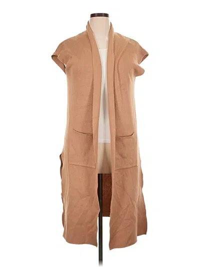 Pre-owned Joan Vass Cardigan Sweater In Tan