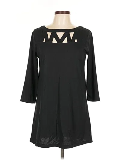 Pre-owned Joan Vass Casual Dress In Black