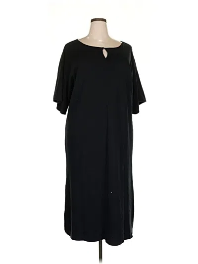 Pre-owned Joan Vass Casual Dress In Black
