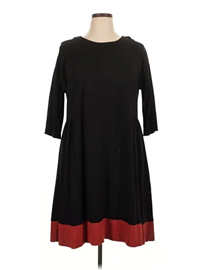 Pre-owned Joan Vass Casual Dress In Black