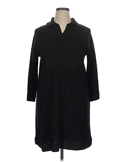 Pre-owned Joan Vass Casual Dress In Black