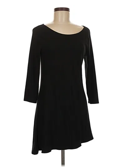 Pre-owned Joan Vass Casual Dress In Black