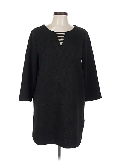 Pre-owned Joan Vass Casual Dress In Black