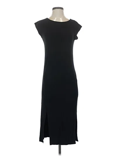 Pre-owned Joan Vass Casual Dress In Black