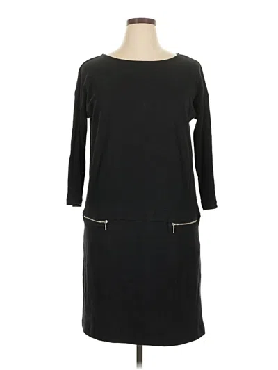 Pre-owned Joan Vass Casual Dress In Black