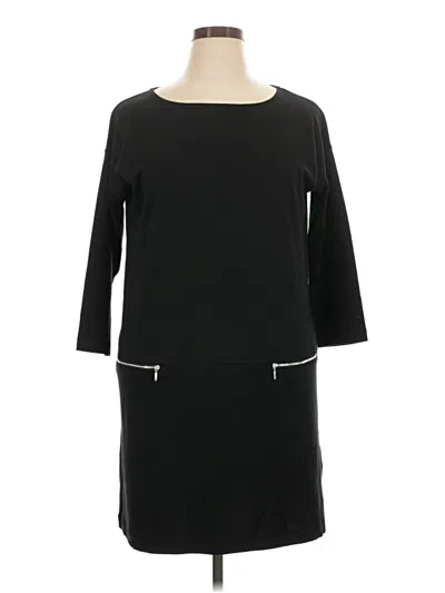 Pre-owned Joan Vass Casual Dress In Black