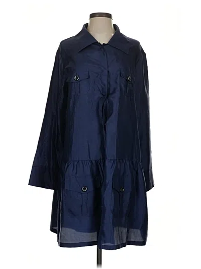 Pre-owned Joan Vass Casual Dress In Blue