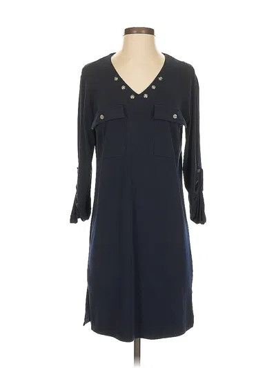 Pre-owned Joan Vass Casual Dress In Blue