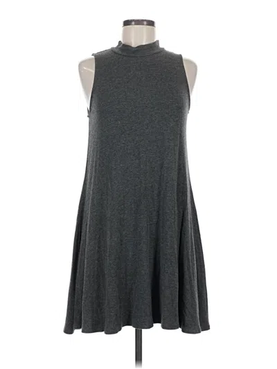 Pre-owned Joan Vass Casual Dress In Gray