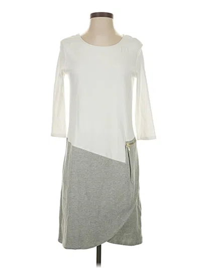 Pre-owned Joan Vass Casual Dress In Gray