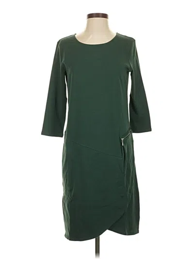 Pre-owned Joan Vass Casual Dress In Green