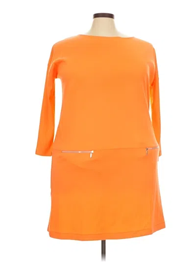 Pre-owned Joan Vass Casual Dress In Orange