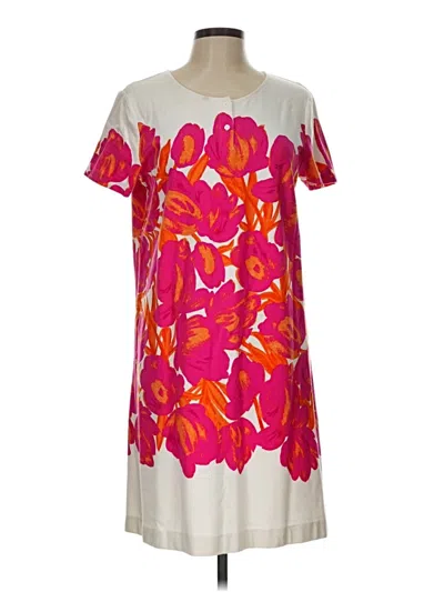 Pre-owned Joan Vass Casual Dress In Pink