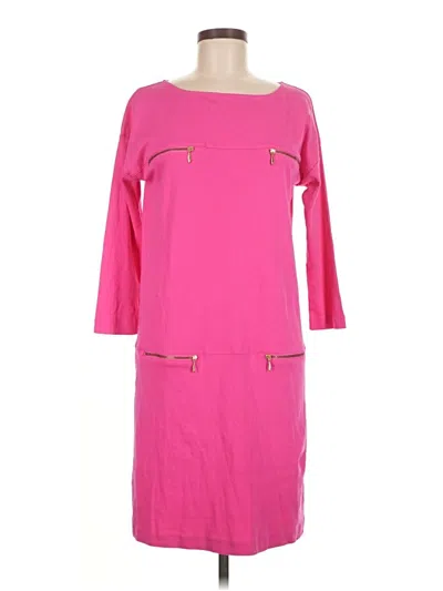 Pre-owned Joan Vass Casual Dress In Pink