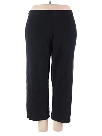 Pre-owned Joan Vass Casual Pants In Black