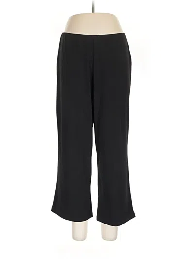 Pre-owned Joan Vass Dress Pants In Black