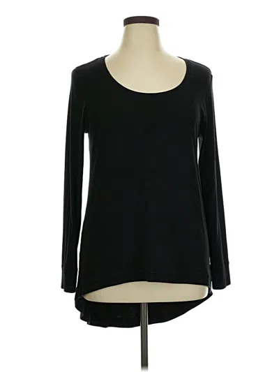 Pre-owned Joan Vass Long Sleeve T-shirt In Black