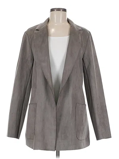 Pre-owned Joan Vass New York Blazer Jacket In Gray
